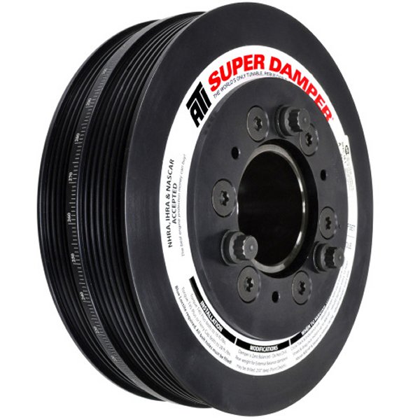 Damper - 7.48in - Alum - 6/4 Grv - 2016+ Chevy カマロ LT1/LT4 Wet Sump - (Excl SC Pulley)