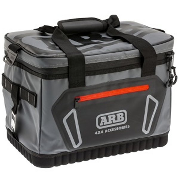 Cooler Bag Charcoal w/ Red Highlights 15in L x 11in W x 9in H Holds 22 Cans