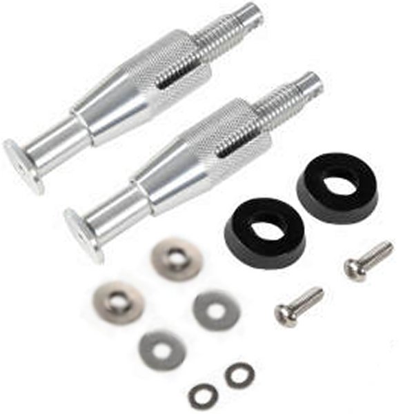 TRED 4.5in Threaded Mounting Pins - Silver