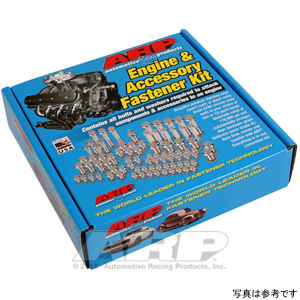 ブラックオキサイド 12pt エンジン＆アクセサリ ファスナーキット SB Chevy