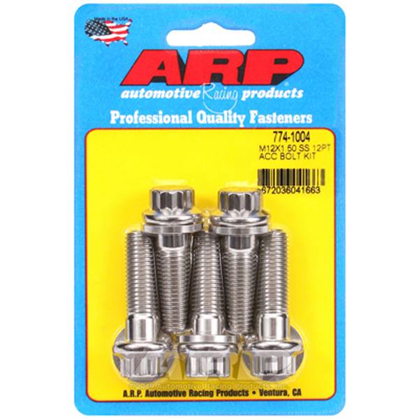 M12 x 1.50 x 40mm 12pt ステンレス ボルト 5個入り