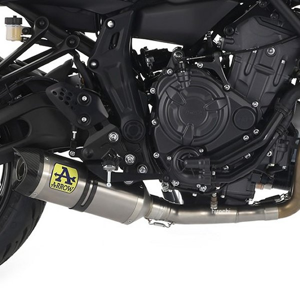 フルエキゾーストマフラー Thunder 車検対応 21年-22年 MT-07 チタン/カーボンエンド