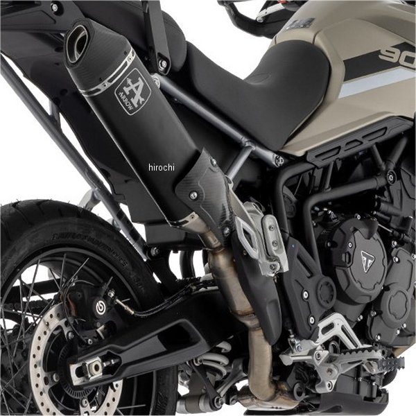 スリップオンマフラー Veloce 20年-23年 TIGER900GT ARAGON アルミダーク ヒートシールド付き