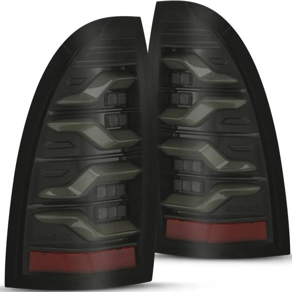 LUXXシリーズ LED テールライト アルファブラック w/Activ Light/Seq Signal 05年-15年 トヨタ Tacoma