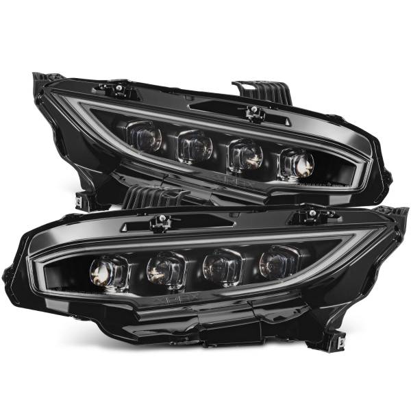 NOVAシリーズ LED プロジェクター ヘッドライト ブラック 16年-21年 ホンダ Civic