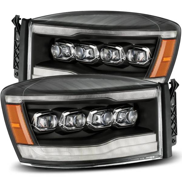 NOVAシリーズ LED プロジェクター ヘッドライト Plank Style ブラック 06年-08年 Dodge Ram 1500HD