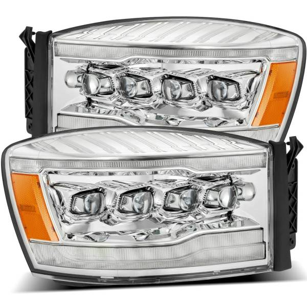 NOVAシリーズ LED プロジェクター ヘッドライト Plank Style ブラック 06年-08年 Dodge Ram 1500HD