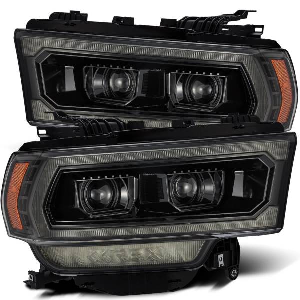 PROシリーズ プロジェクター ヘッドライト Plank Style アルファブラック 19年-21年 Dodge Ram 2500