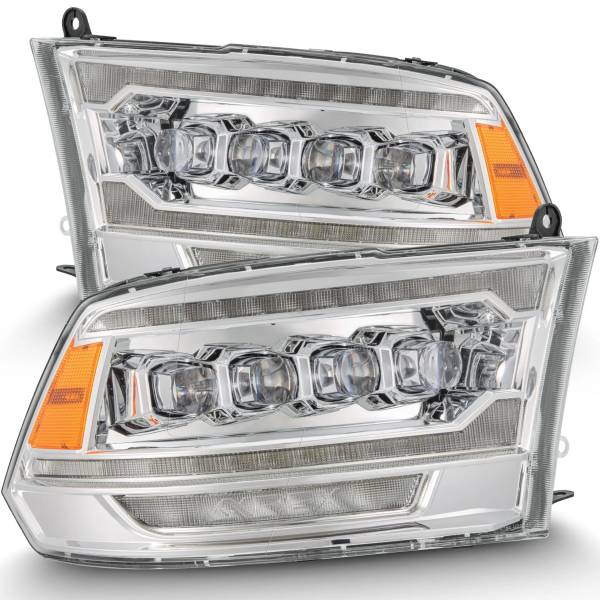 NOVAシリーズ LED プロジェクター ヘッドライト Plank Style クローム 09年-18年 Dodge Ram 2500