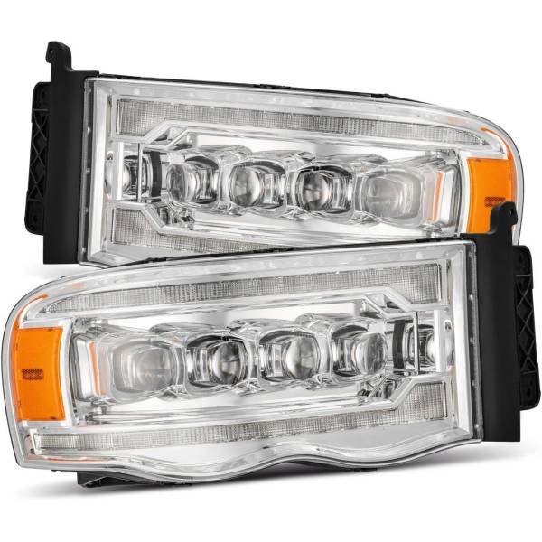 NOVAシリーズ LED プロジェクター ヘッドライト Plank Style クローム 02年-05年 Dodge Ram 1500