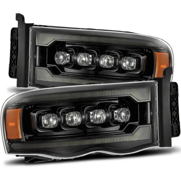 NOVAシリーズ LED プロジェクター ヘッドライト アルファブラック 02年-05年 Dodge Ram 1500