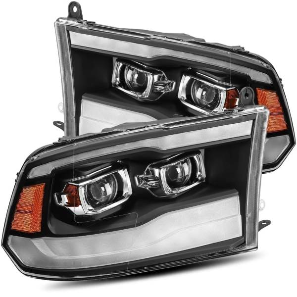PROシリーズ プロジェクターヘッドライト Plank Style ブラック 09年-18年 Dodge Ram 1500HD