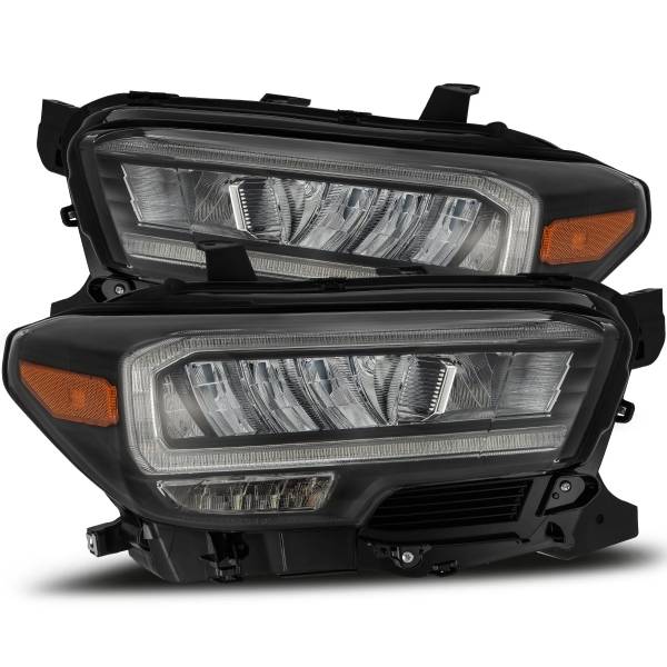 LUXXシリーズ LED Crystal ヘッドライト ブラック 16年-23年 トヨタ Tacoma (Require ハーネス for SR/SR5)