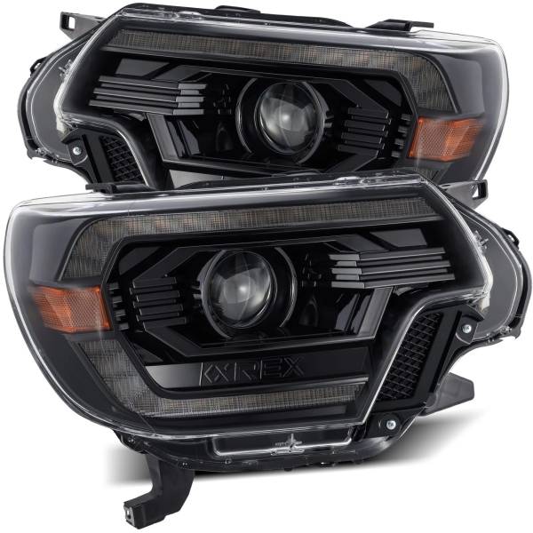 LUXXシリーズ LED プロジェクターヘッドライト Plank Style アルファブラック 12年-15年 トヨタ Tacoma