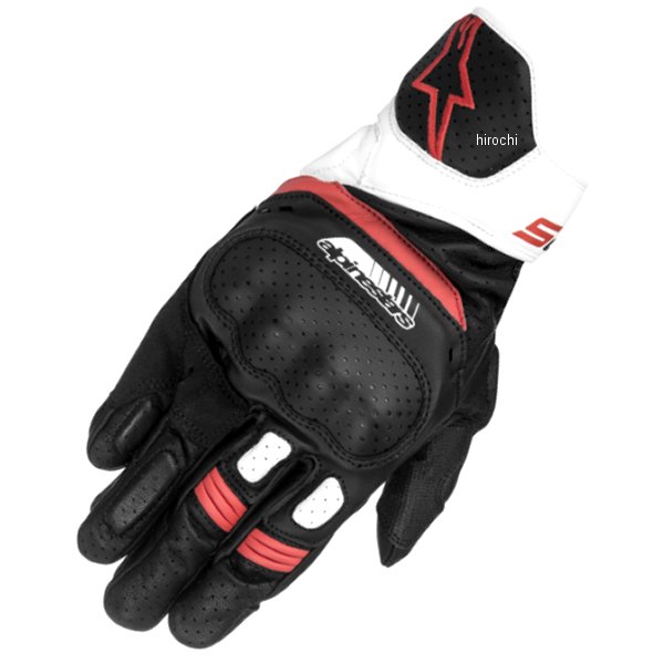春夏モデル レザーグローブ SP-5 黒/白/赤
