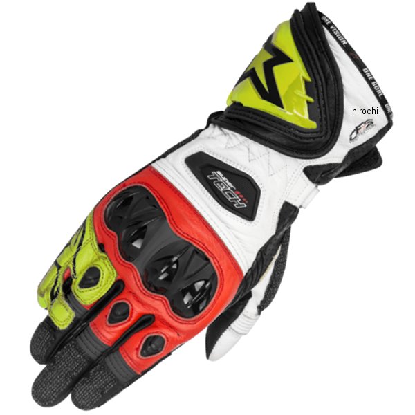 グローブ SUPERTECH 黒/蛍光黄/赤