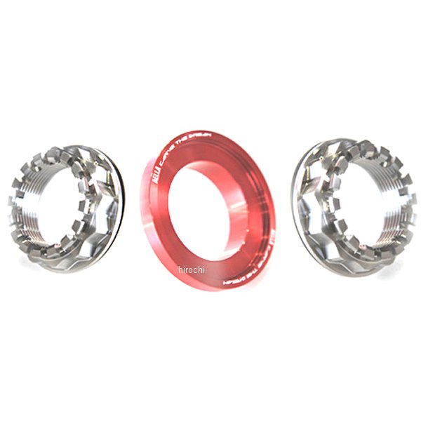 チタンナット、テーパーコーン ドゥカティ モンスターS4Rs テスタストレッタ リア用 赤