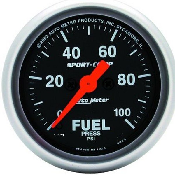 Sport-Comp 52mm 0-100 PSI 電子 燃圧計