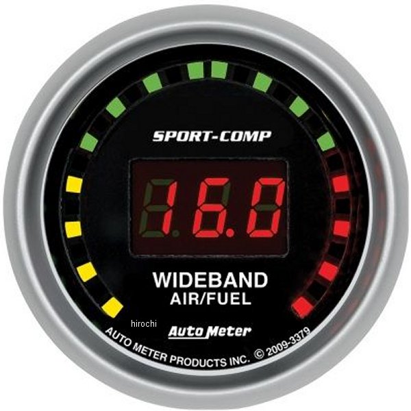 Sport-Comp 52mm デジタル ワイドバンド エア/フューエルゲージ