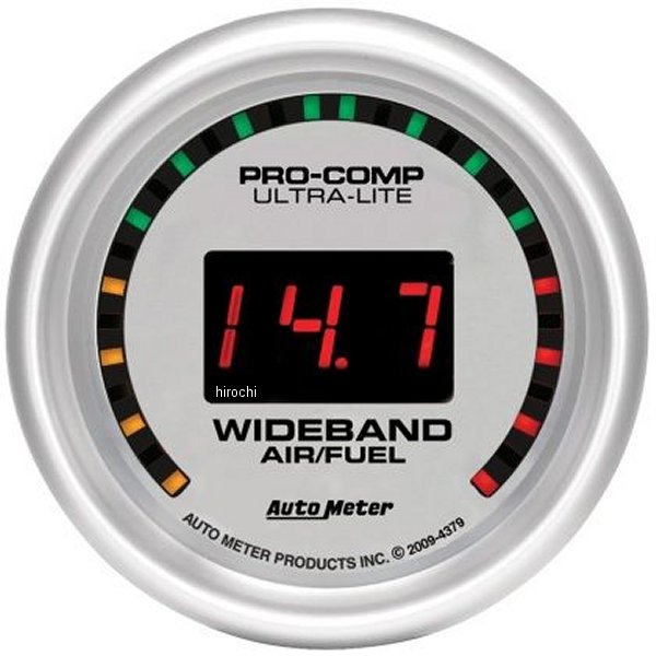 Ultra-Lite 52mm デジタル ワイドバンド エア/フューエルゲージ