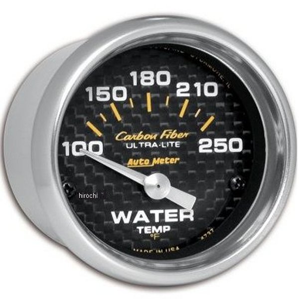 Carbon Fiber 52mm 電子水温計