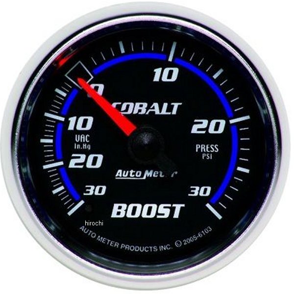 Cobalt 52mm 30psi メカニカル ブーストゲージ