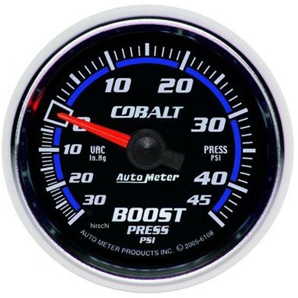 Cobalt 52mm 45psi Vacuum ブーストゲージ