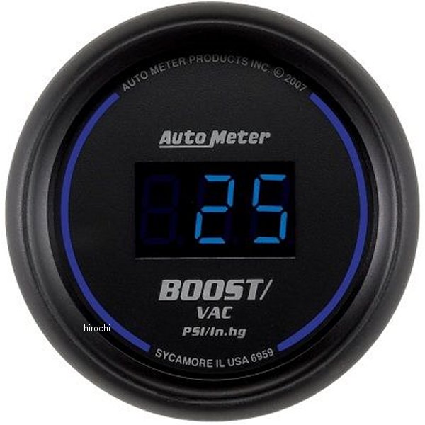 Cobalt デジタル 52.4mm Vacuum/ブースト ゲージ
