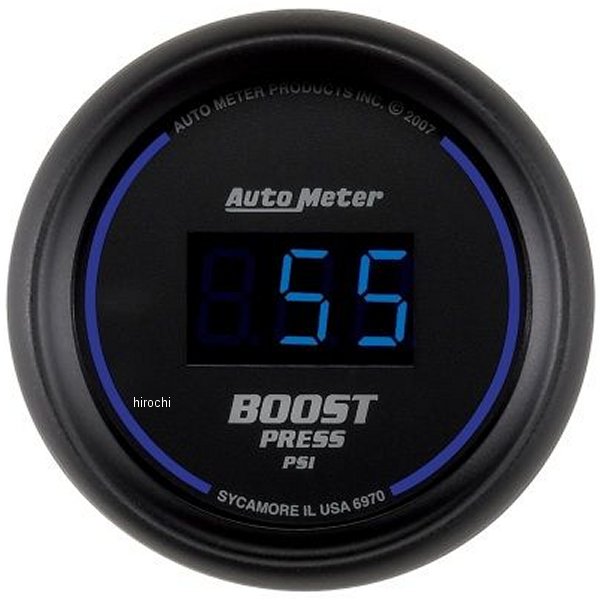 Cobalt 52mm 5-60PSI デジタル ブースト ゲージ