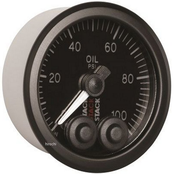 Stack Instruments Pro Control 52mm 0-100 PSI 油圧ゲージ