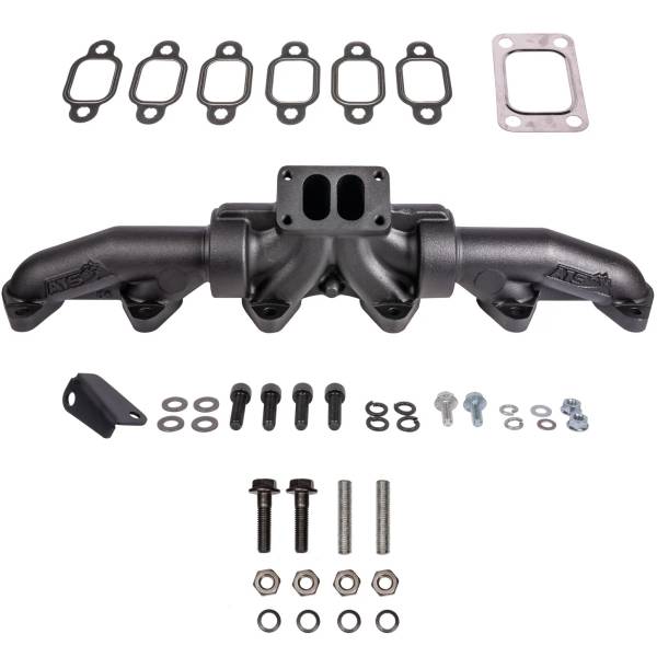 3pc T3 パルスフロー エキゾーストマニホールド 1994 - Early 98 Dodge 5.9L 12バルブ Cummins