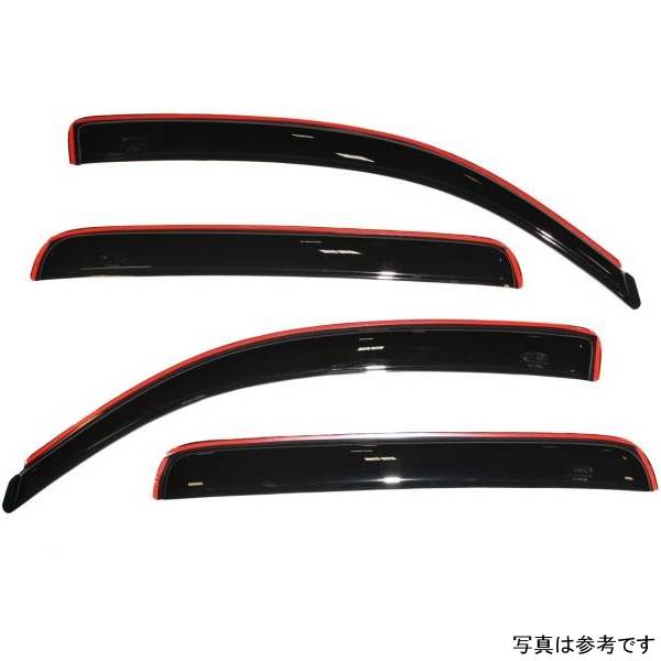 ベント バイザー フロント＆リア ウインドウ ディフレクター 4ピース スモーク 05年-15年 トヨタ Tacoma Double Cab