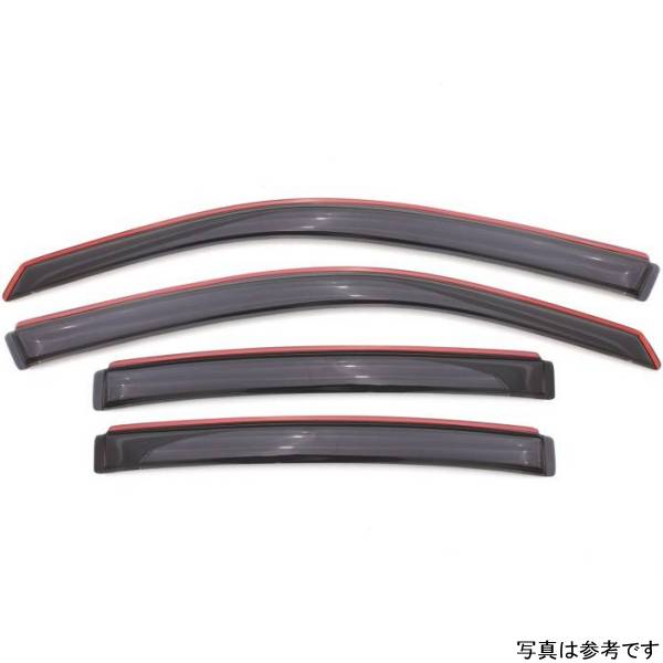 ベント バイザー フロント＆リア ウインドウ ディフレクター 4ピース スモーク 08年-14年 Dodge Avenger