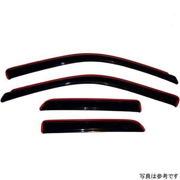 ベント バイザー フロント＆リア ウインドウ ディフレクター 4ピース スモーク 09年-18年 Dodge RAM 1500 Quad Cab