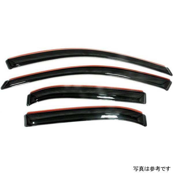 ベント バイザー フロント＆リア ウインドウ ディフレクター 4ピース スモーク 13年-18年 ニッサン Sentra