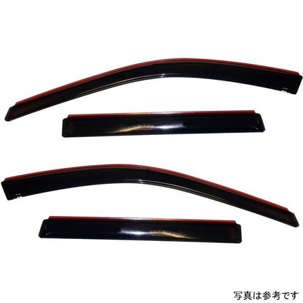 ベント バイザー フロント＆リア ウインドウ ディフレクター 4ピース スモーク 11年-18年 Jeep Grand Cherokee (Not L Model)