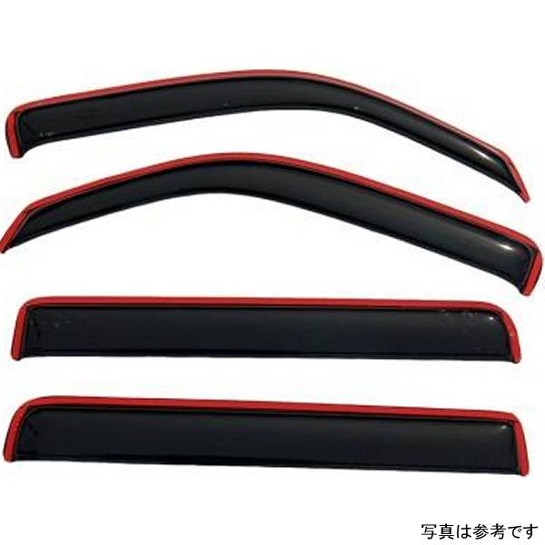 ベント バイザー フロント＆リア ウインドウ ディフレクター 4ピース スモーク 07年-11年 Dodge Nitro