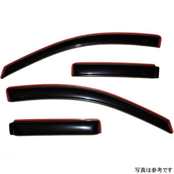 ベント バイザー フロント＆リア ウインドウ ディフレクター 4ピース スモーク 07年-10年 Jeep Compass