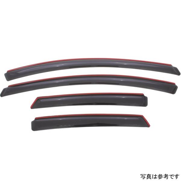 ベント バイザー フロント＆リア ウインドウ ディフレクター 4ピース スモーク 12年-18年 フォード Focus