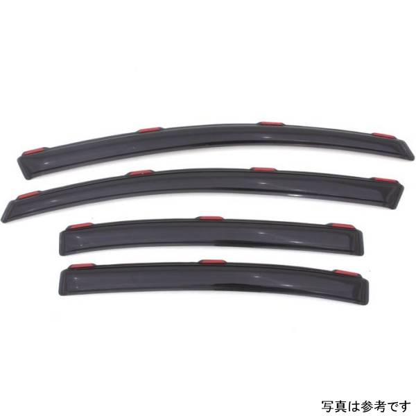 ベント バイザー フロント＆リア ウインドウ ディフレクター 4ピース スモーク 12年-15年 ホンダ Civic