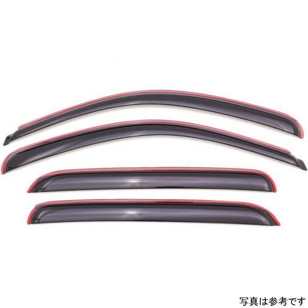 ベント バイザー フロント＆リア ウインドウ ディフレクター 4ピース スモーク 07年-13年 Chevy Avalanche