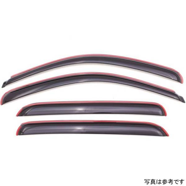 ベント バイザー フロント＆リア ウインドウ ディフレクター 4ピース スモーク 21年-22年 ヒュンダイ Santa Cruz