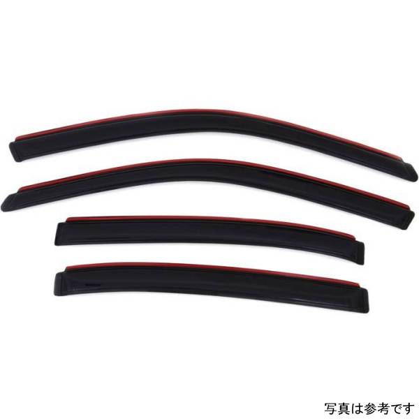 ベント バイザー フロント＆リア ウインドウ ディフレクター 4ピース スモーク 04年-07年 Chevy Malibu