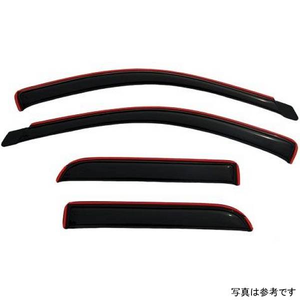 ベント バイザー フロント＆リア ウインドウ ディフレクター 4ピース スモーク 02年-08年 Dodge RAM 1500 Quad Cab