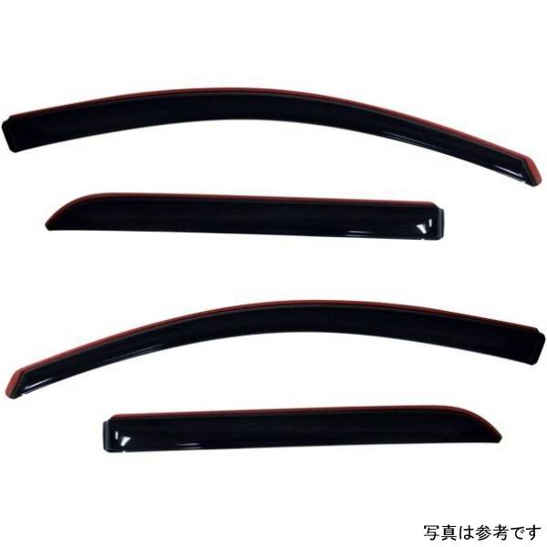 ベント バイザー フロント＆リア ウインドウ ディフレクター 4ピース スモーク 07年-16年 GMC Acadia