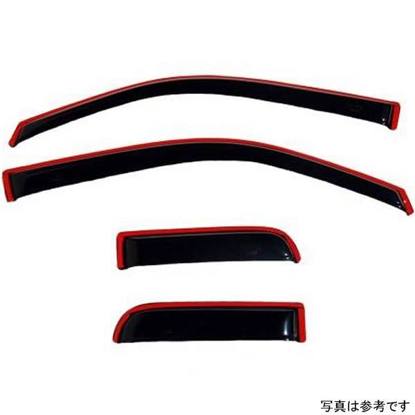 ベント バイザー フロント＆リア ウインドウ ディフレクター 4ピース スモーク 22年-23年 トヨタ タンドラ Ext. Cab/DC