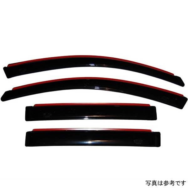 ベント バイザー フロント＆リア ウインドウ ディフレクター 4ピース スモーク 04年-08年 Chrysler Pacifica