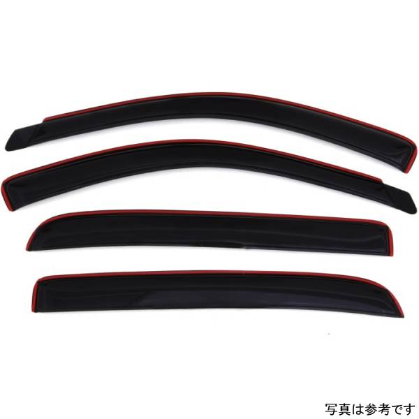 ベント バイザー フロント＆リア ウインドウ ディフレクター 4ピース スモーク 06年-08年 Dodge RAM 1500 Mega Cab