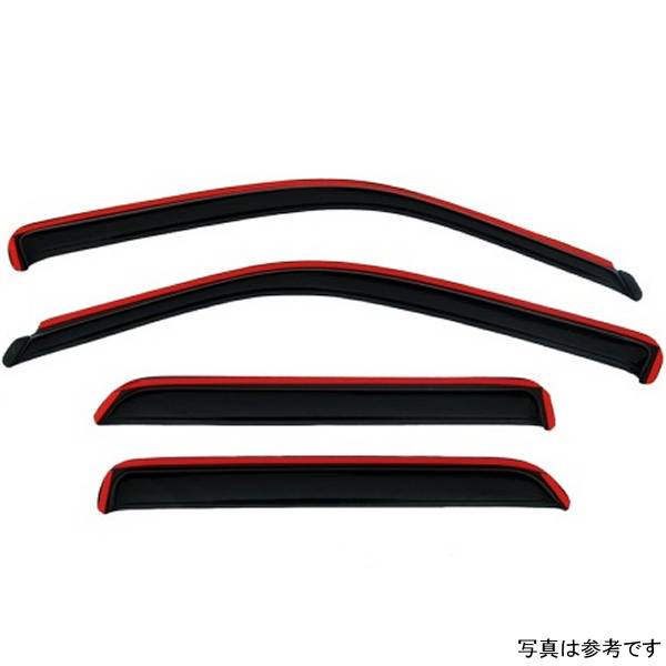 ベント バイザー フロント＆リア ウインドウ ディフレクター 4ピース スモーク 99年-05年 VW Jetta (MK4 Only)