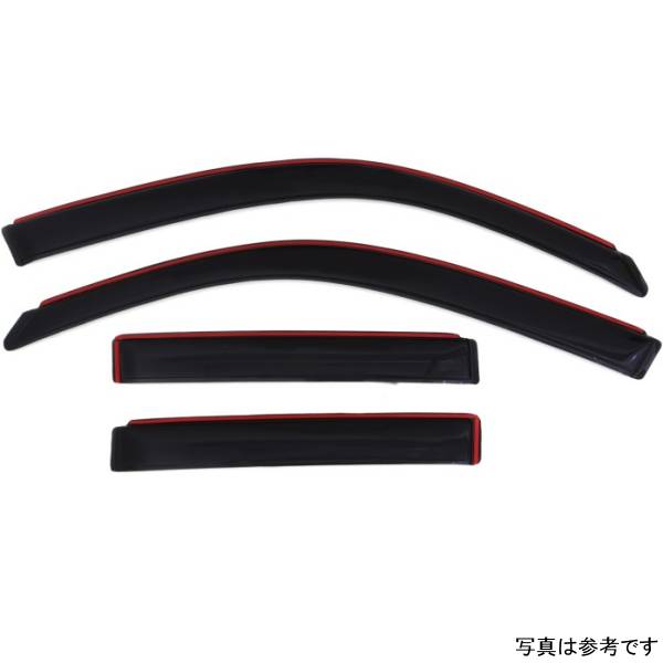 ベント バイザー フロント＆リア ウインドウ ディフレクター 4ピース スモーク 03年-09年 トヨタ 4Runner